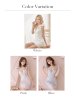 画像12: XSサイズあり【ROBE de FLEURS/ローブドフルール】リボン/ 格子柄/ フリル/ フラワーレース/ ビジュー/ タイト/ ミニドレス/ キャバドレス[OF2]
