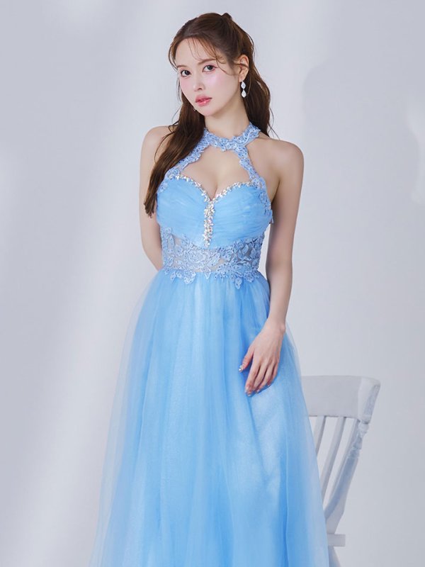 ブルー モデル：ゆめ　身長：160cm　着用サイズ：Sサイズ