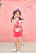 画像1: 【即日発送】アメリカンウェイトレキッズ女の子用（子供衣装ピンク）《ハロウィンコスプレ3点セット》【Malymoon/マリームーン】[HC02] 3540kidsML (1)