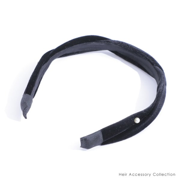 画像6: 【アクセサリー：カチューシャ】パール付きベロアカチューシャ 【2カラー】[OF02]