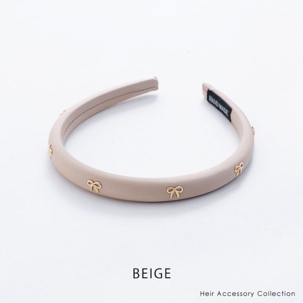 画像3: 【カチューシャ】ゴールドリボンカチューシャ【2カラー】[OF08]