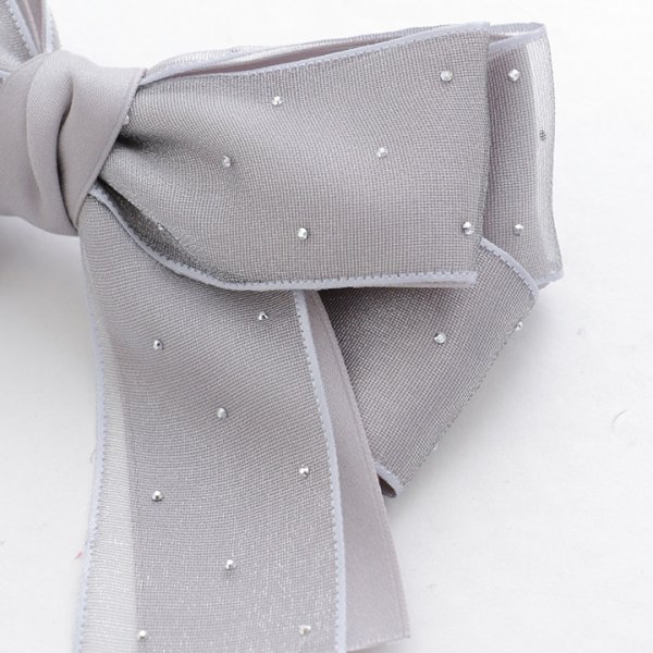 画像8: 【アクセサリー：バレッタ】ビジューシフォンリボンバレッタ【4カラー】[OF02]