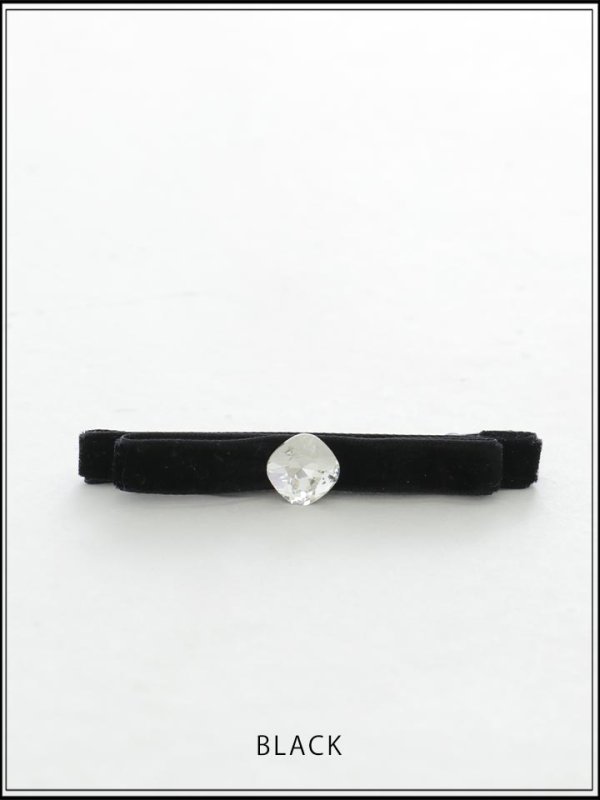 画像5: 【ヘアアクセサリー】ベロアリボンヘアピン【Fサイズ/3カラー】[OF02]