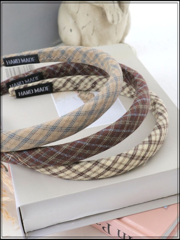 画像6: 【カチューシャ】タータンチェックカチューシャ【3カラー】[OF02]