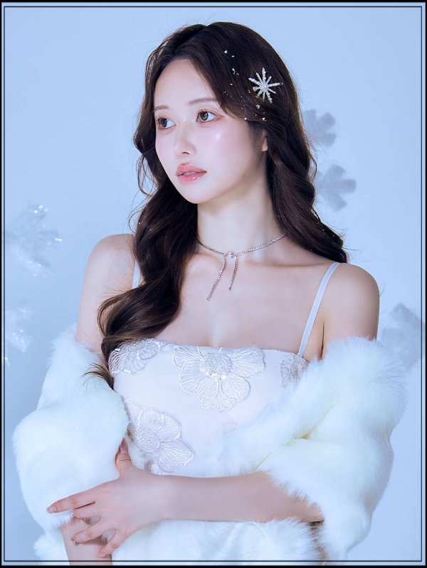 画像5: 【ヘアアクセサリー】スノークリスタルモチーフヘアバレッタ【1カラー】[OF02] 