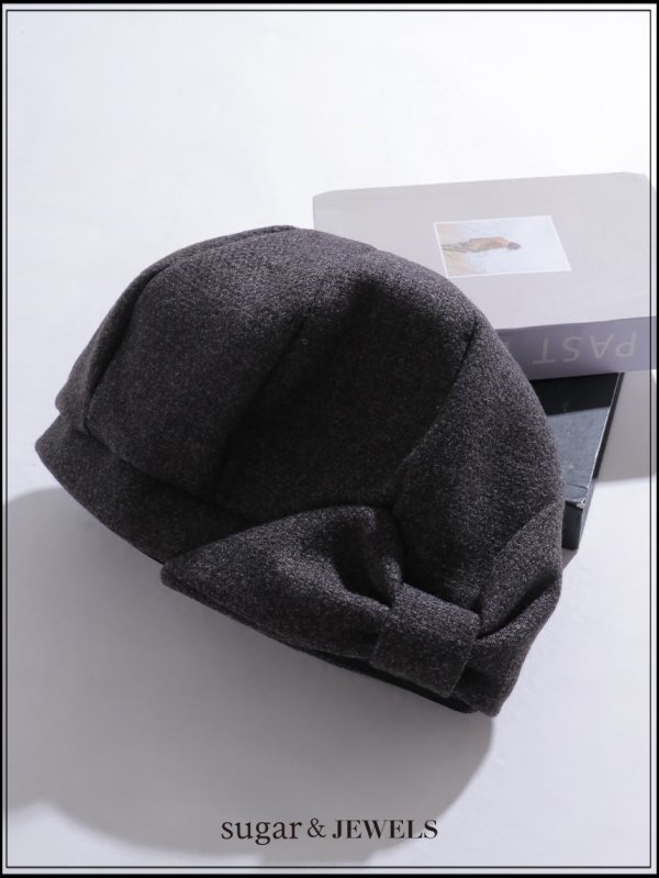 画像1: 【帽子】サイドリボンベレー帽【1カラー】[OF02] 