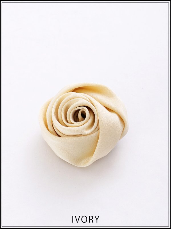 画像4: 【ヘアアクセ】サテンローズヘアピン【Fサイズ/4カラー】[OF02]