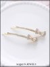 画像1: 【ヘアアクセ】ビジューリボンヘアピン【Fサイズ/1カラー】[OF02] (1)