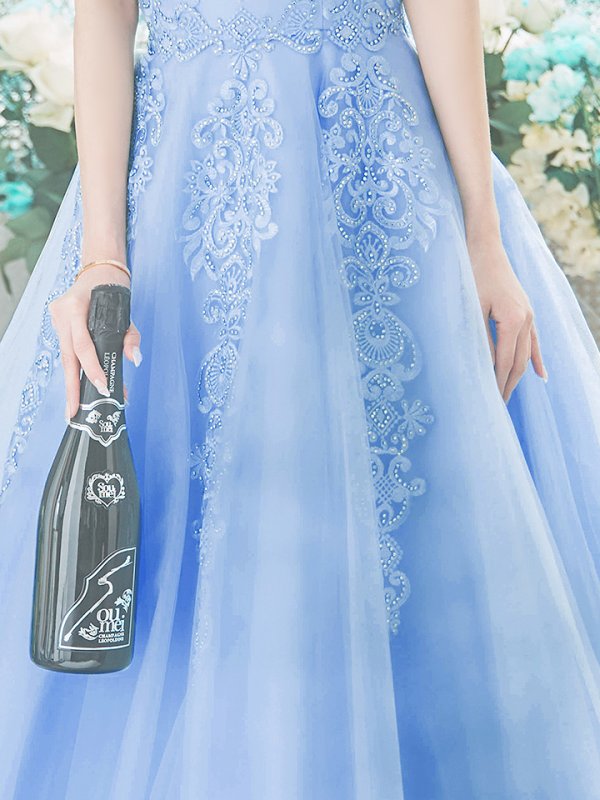 画像21: 【Lip line/リップライン】デザイン刺繍レース/ スピンドル/ キャミソール/ Aライン/ プリンセス/ フレア/ ロングドレス/ キャバドレス long[HC03]