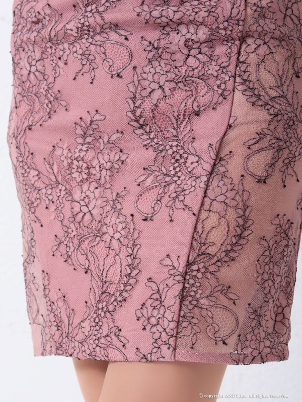 画像20: 【an /アン】フラワーレース/ バストスピンドル/ ロングスリーブ/ タイト/ ミニドレス/ キャバドレス[FB03]