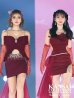 画像2: 【なつき/関西コレクション着用】XSサイズあり【ANGEL R/エンジェルアール】ワンショル/ リボン/ ビジュー/シアー/ タイト/ ミニ/ キャバドレス[OF2] (2)