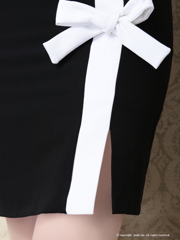 画像7: 【ANDY/アンディ】レース/ リボン/ 切り替え/ タイト/ ミニドレス / キャバドレス[OF05]