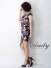 画像17: 【ANDY/アンディ】フラワープリント/ウエストリボン/アシメ/ウエストカット/キャバドレス[FB03] (17)