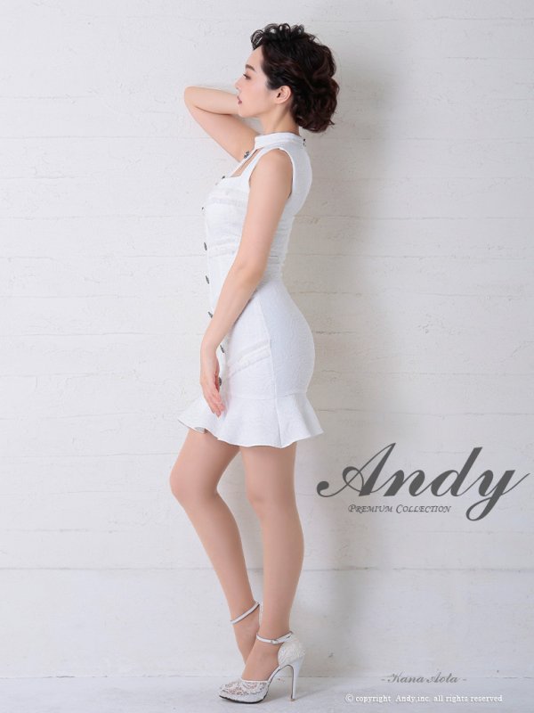画像3: Andy ANDY Fashion Press 05 COLLECTION 04【ANDY/アンディ】カットアウト/ ノースリーブ/ タイト/ 裾フリル/ ミニドレス/ キャバドレス[OF05]