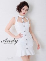 Andy ANDY Fashion Press 05 COLLECTION 04【ANDY/アンディ】カットアウト/ ノースリーブ/ タイト/ 裾フリル/ ミニドレス/ キャバドレス[OF05]