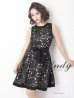 画像16: 【Andy ANDY Fashion Press 11 COLLECTION 04】フラワーレース/ ウエストリボン/ ノースリーブ/ ラインデザイン/ フレア/ ミニドレス/ キャバドレス[OF05]