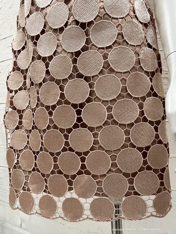 画像6: 【Andy /アンディ】ドットレース/ ハイネック/ 半袖/ タイト/ ミニドレス/ キャバドレス[OF05]