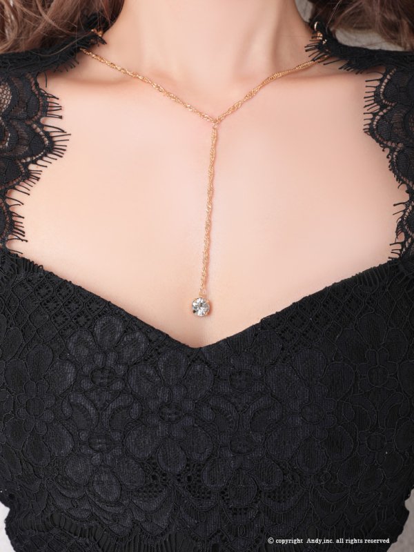 画像4: 【ANDY/アンディ】レース切替/ 長袖/ 袖あり/ アシメスカート/ タイト/ ミニドレス/ キャバドレス[FB03]