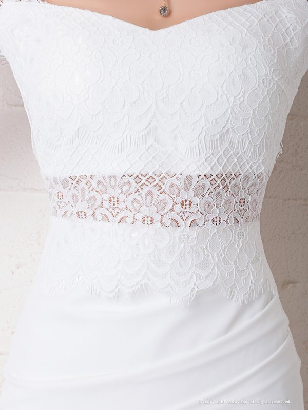 画像40: 【ANDY/アンディ】レース切替/ 長袖/ 袖あり/ アシメスカート/ タイト/ ミニドレス/ キャバドレス[FB03]