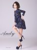 画像4: 【Andy ANDY Fashion Press 14 COLLECTION 03】 フラワーレース / ウエストリボン/ 長袖/ 袖あり/ Aライン/ ミニドレス/ キャバドレス[OF05]