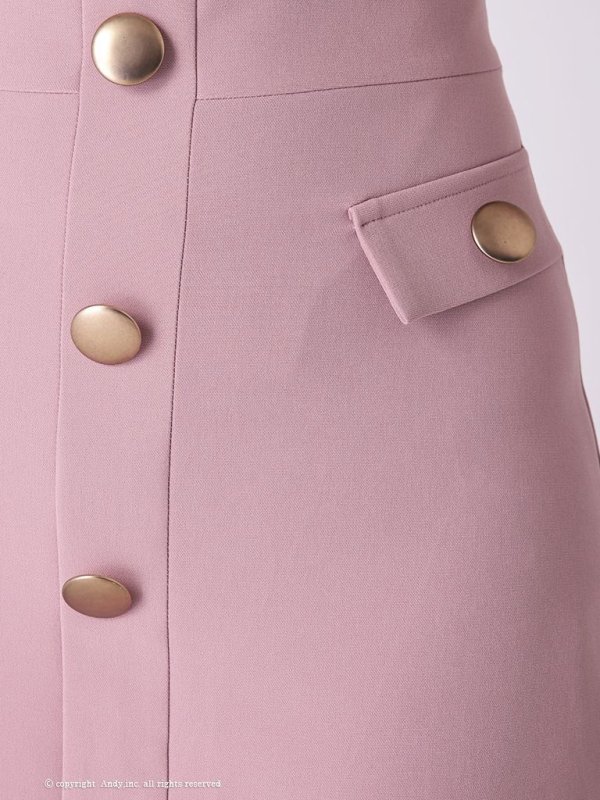 画像8: 【ANDY/アンディ】フラワーレース/ ハイネック/ 切替デザイン/ 袖あり/ 長袖/ Aライン/ ミニドレス/ キャバドレス[OF05]