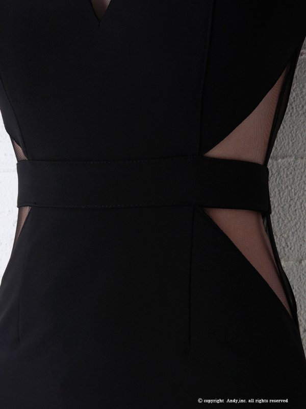 画像17: 【ANDY Fashion Press vol.15 掲載商品】シアー/ 長袖/ 袖あり/ カットアウト/ シアー/ タイト/ ミニドレス/ キャバドレス[OF05]