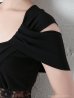ブラック モデル：青田夏奈　身長：163cm　着用サイズ：Sサイズ