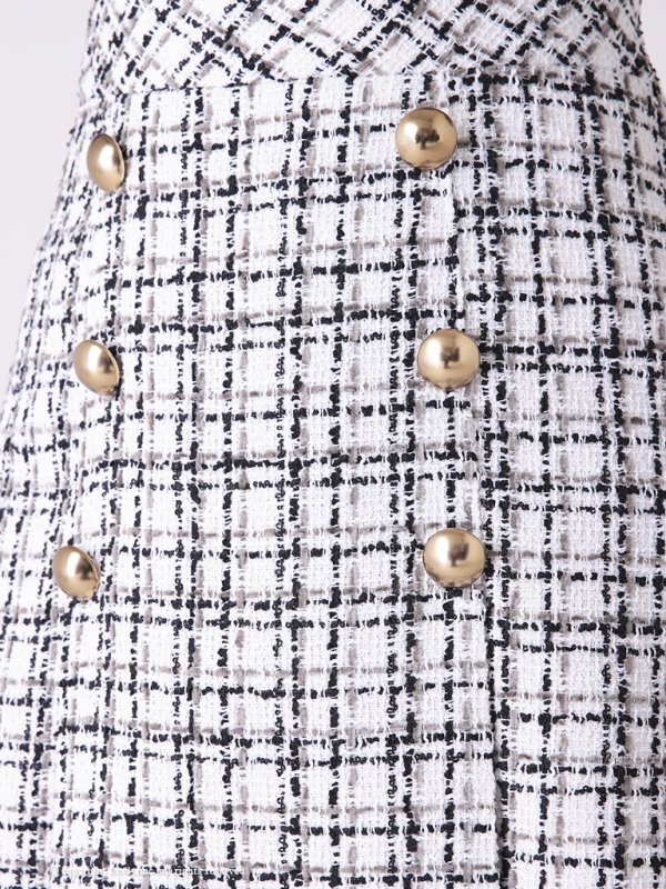 画像16: 【ANDY/アンディ】切替/ 袖あり/ 七分袖/ チェック柄/ カットアウト/ Aライン/ ミニドレス/ キャバドレス[FB03]