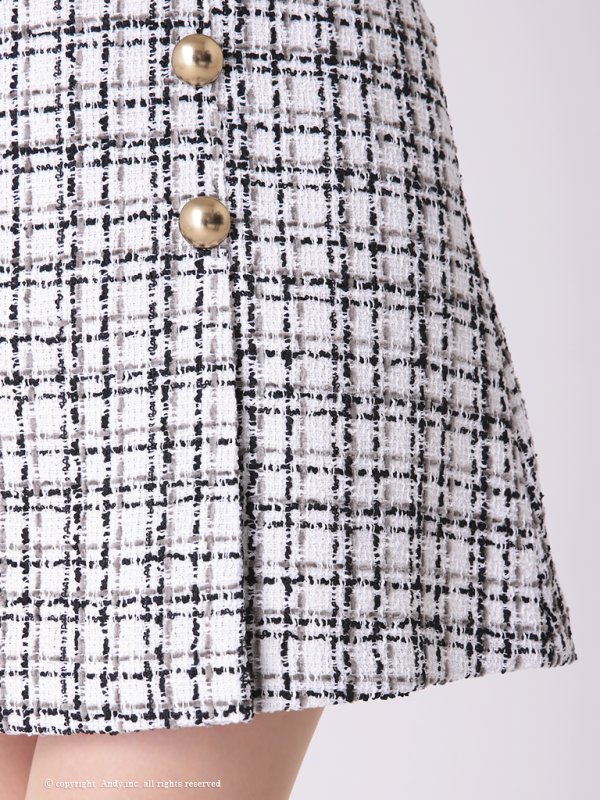 画像18: 【ANDY/アンディ】切替/ 袖あり/ 七分袖/ チェック柄/ カットアウト/ Aライン/ ミニドレス/ キャバドレス[FB03]