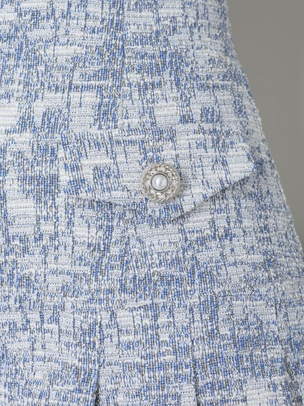 画像30: 【ANDY/アンディ】ミックスツイード/ ノースリーブ/ バックカットアウト/ ストレッチ/ プリーツ/ フレア/ Aライン/ ミニドレス/ キャバドレス[OF05]