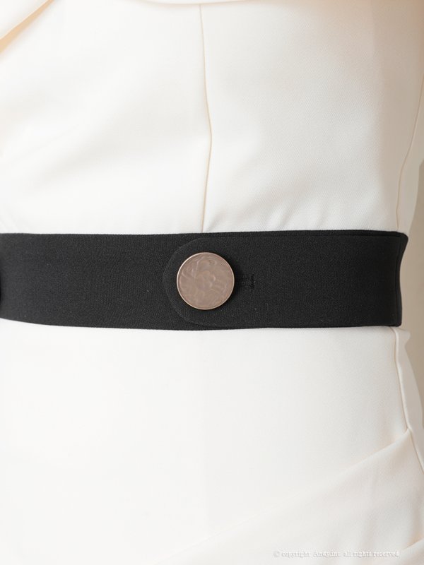 画像7: 【ANDY/アンディ】ドットレース/ オフショルダー/ タック/ タイト/ アシンメトリー/ 膝丈/ ミディアムドレス/ ミニドレス/ キャバドレス[FB03]