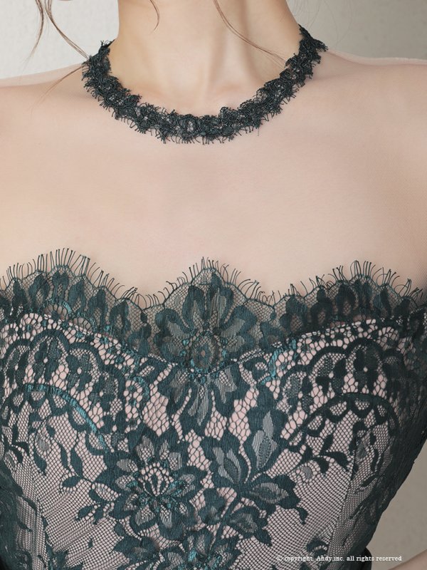 画像15: 【Andy /アンディ】オフショル/ レース切替 / マーメイド/ 袖あり/ 七部袖/ 膝丈/ タイト/ ミディアムドレス/ キャバドレス[OF05]