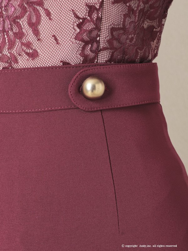 画像26: 【Andy /アンディ】オフショル/ レース切替 / マーメイド/ 袖あり/ 七部袖/ 膝丈/ タイト/ ミディアムドレス/ キャバドレス[OF05]