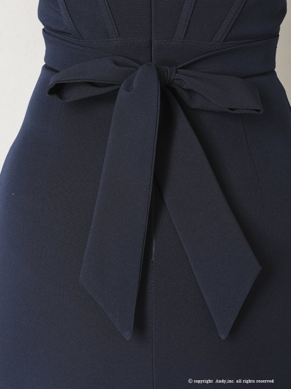 画像35: 【ANDY/アンディ】ワンカラー/ シースルー/長袖/ 袖あり/ バックリボン/ タイト/ ミニドレス/ キャバドレス[OF05]