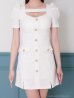 ベージュ　モデル：あみ　身長：163cm　着用サイズ：Sサイズ