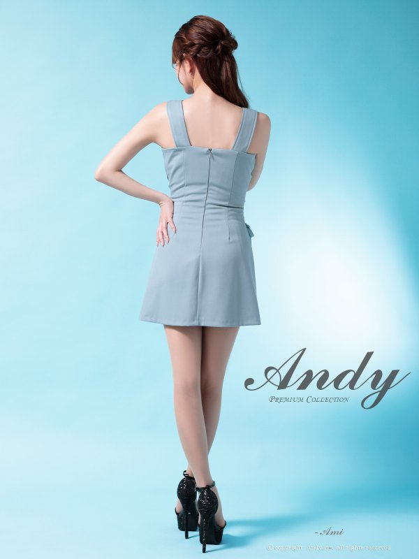 画像5: XSサイズあり【ANDY/アンディ】ベルトショルダー/ サイドスピンドル/ ノースリーブ/ フレア/ ミニドレス/ キャバドレス[OF05]