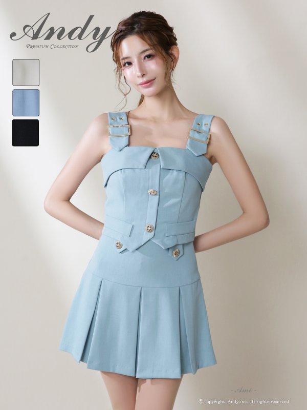 ライトブルー モデル：あみ　身長：163cm　着用サイズ：Sサイズ