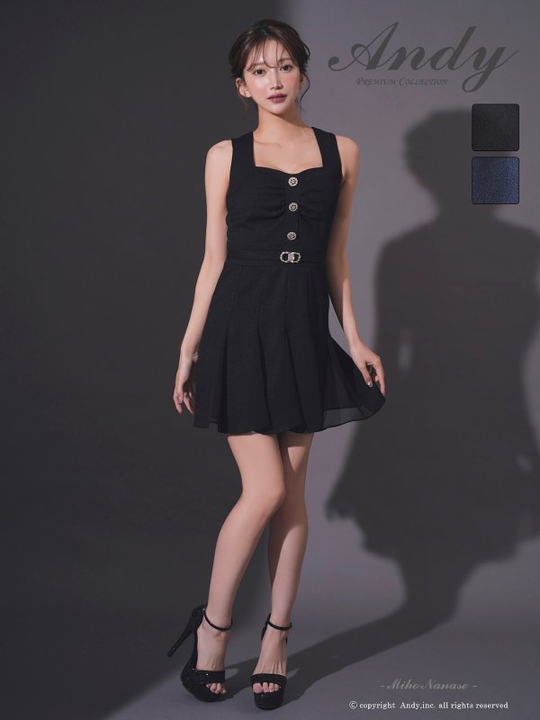 ブラック　モデル：七瀬みほ　身長：162cm　着用サイズ：Sサイズ