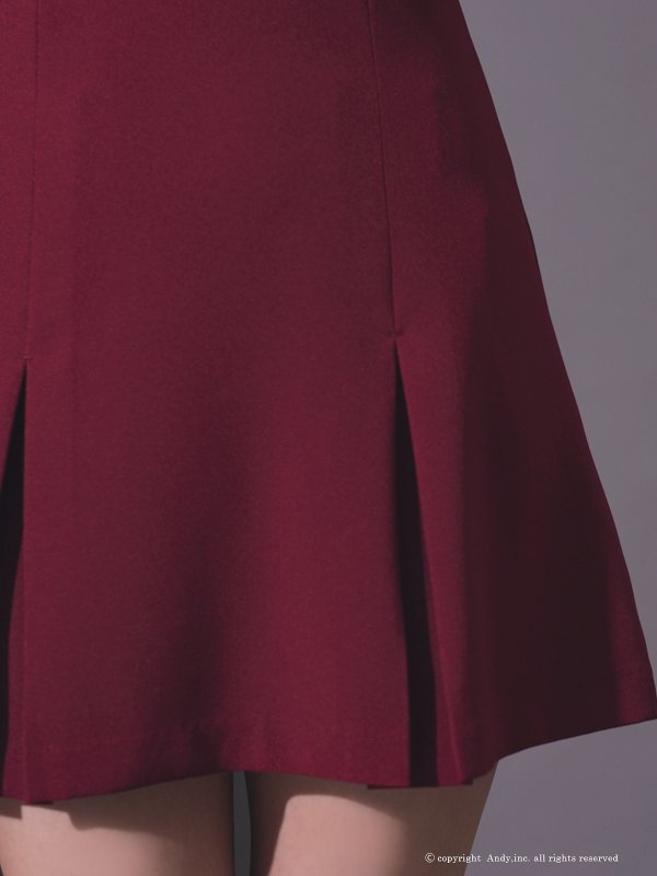 画像7: XSサイズあり【ANDY/アンディ】シンプル/ ワンカラー/ ノースリーブ/ ビジューライン/ バストシアー/ フレア/ Aライン/ ミニドレス/ キャバドレス[OF05]