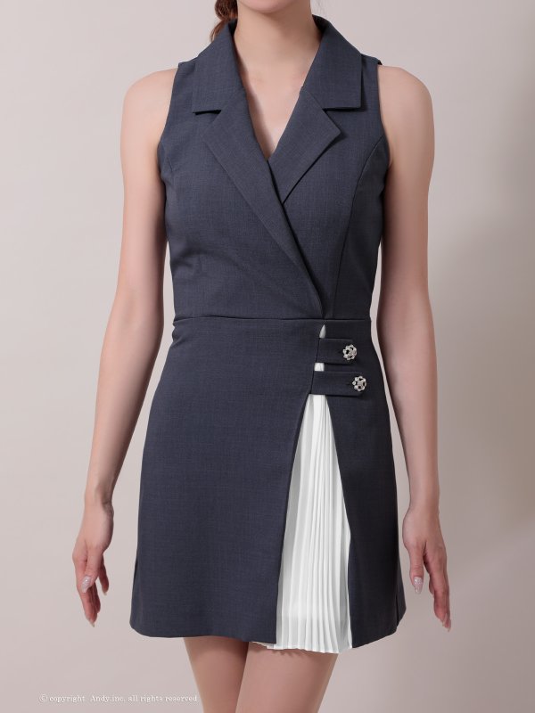 グレー　モデル：あみ　身長：163cm　着用サイズ：Sサイズ