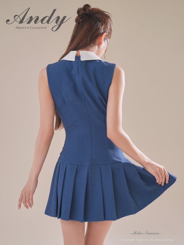 ネイビー モデル：七瀬みほ　身長：162cm　着用サイズ：Sサイズ