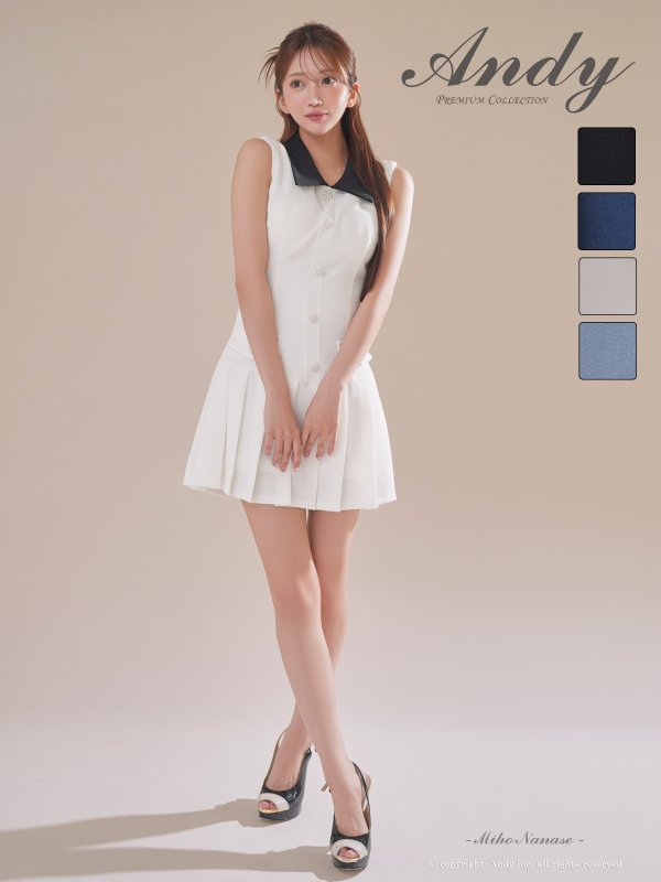 ホワイト モデル：七瀬みほ　身長：162cm　着用サイズ：Sサイズ