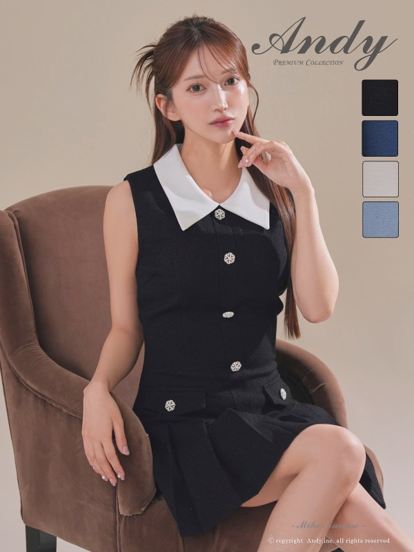 ブラック モデル：七瀬みほ　身長：162cm　着用サイズ：Sサイズ