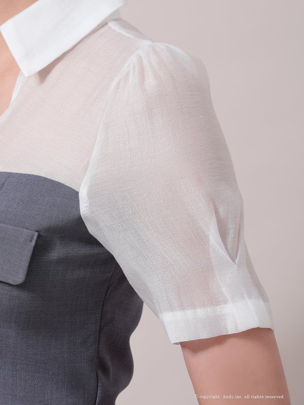 グレー モデル：あみ　身長：163cm　着用サイズ：Sサイズ