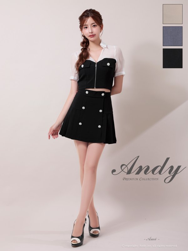 ブラック モデル：あみ　身長：163cm　着用サイズ：Sサイズ