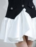 ブラックxホワイト モデル：あみ　身長：163cm　着用サイズ：Sサイズ