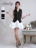 ブラックストライプxホワイト モデル：あみ　身長：163cm　着用サイズ：Sサイズ