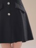 ブラック　モデル：七瀬みほ　身長：162cm　着用サイズ：Sサイズ