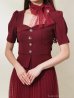 ワインレッド　モデル：あみ　着用サイズ：Sサイズ
