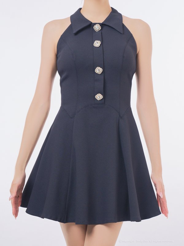 ネイビー　モデル：あみ　身長：163cm　着用サイズ：Sサイズ